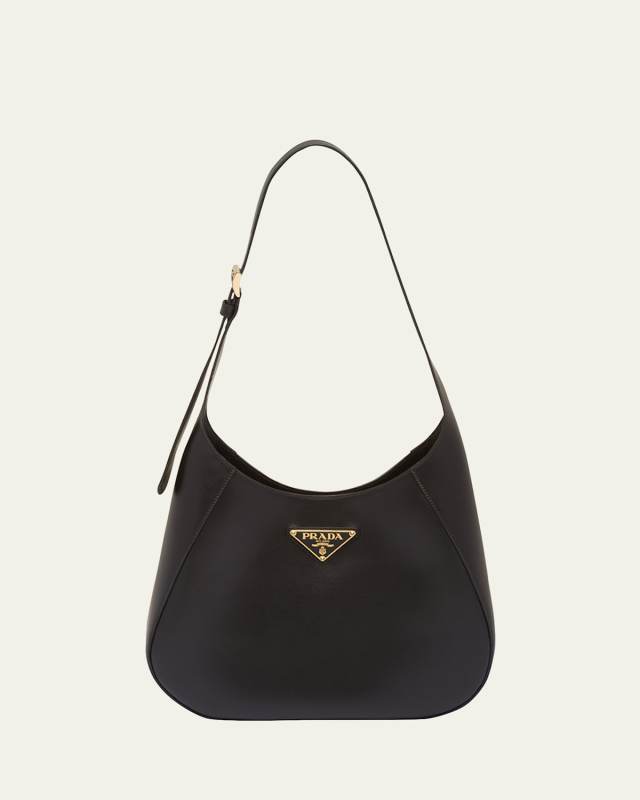 City Calf Leather Hobo Bag