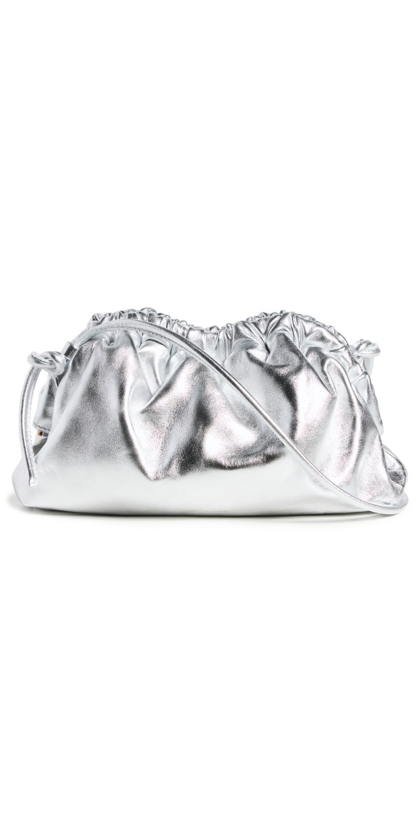 Mansur Gavriel Mini Cloud Clutch Silver