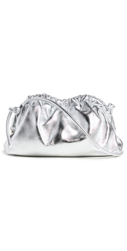 Mansur Gavriel Mini Cloud Clutch Silver
