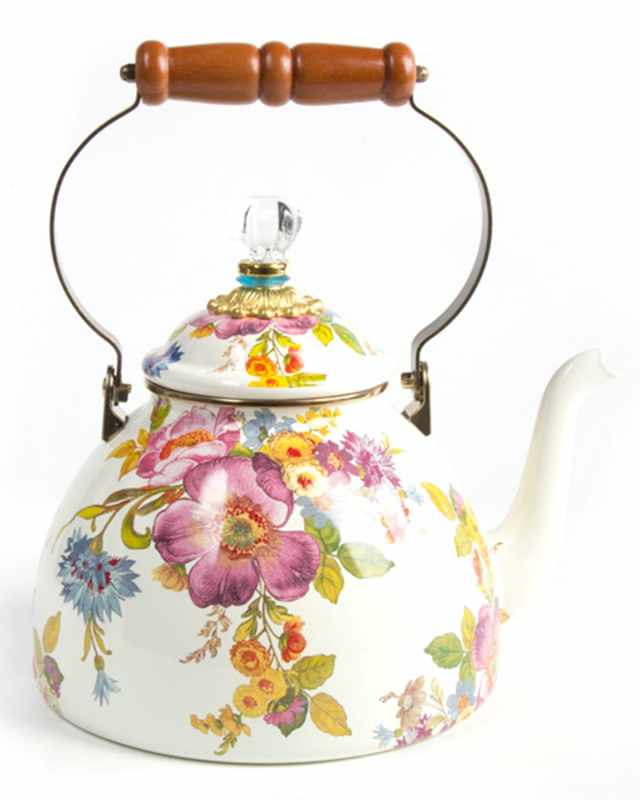 Flower Market Three-Quart Tea Kettle