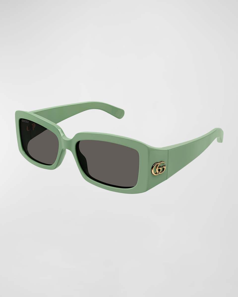 GG Plastic Rectangle Sunglasses