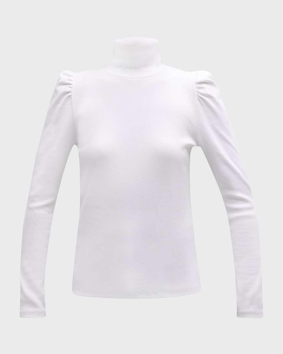 Cedar Puff Sleeve Turtleneck