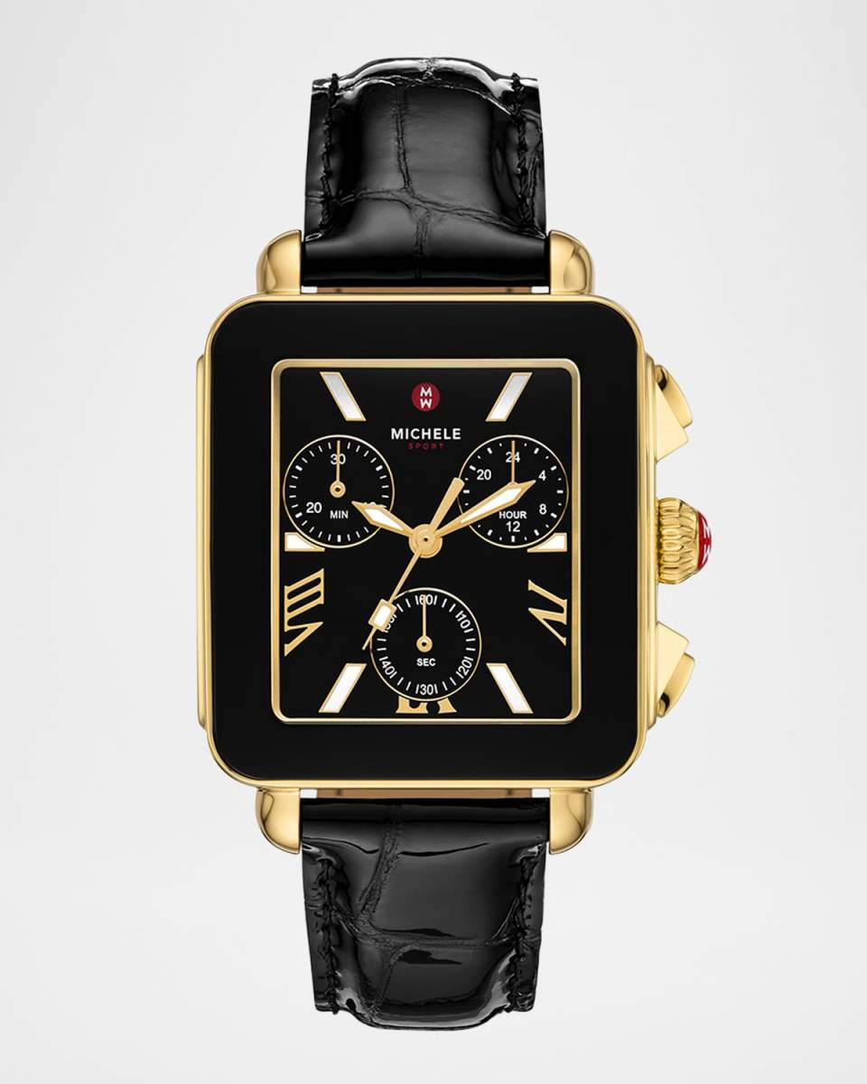 Noir Deco Sport Chronograph Watch