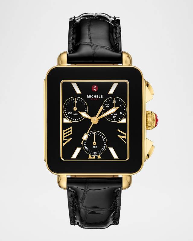 Noir Deco Sport Chronograph Watch
