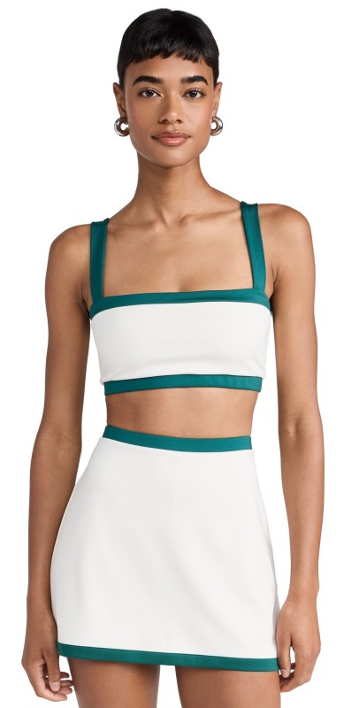Reformation Active Adelina Ecomove Two Piece Set White/Green