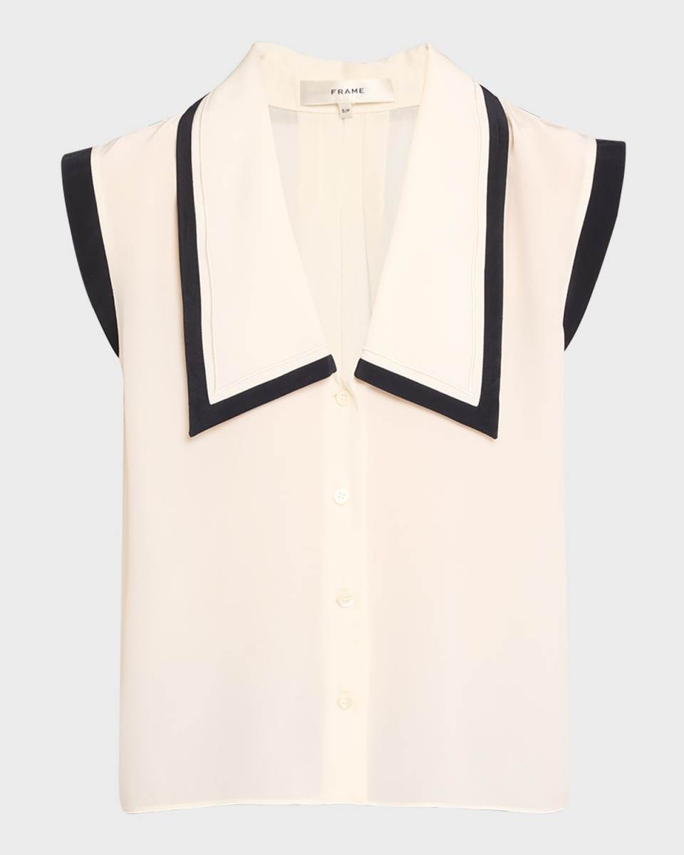 Sleeveless Sailor Blous