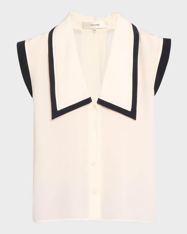 Sleeveless Sailor Blous