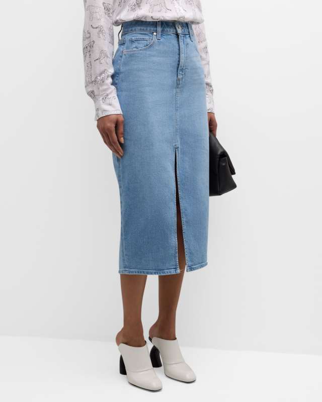 Angela Denim Midi Skirt