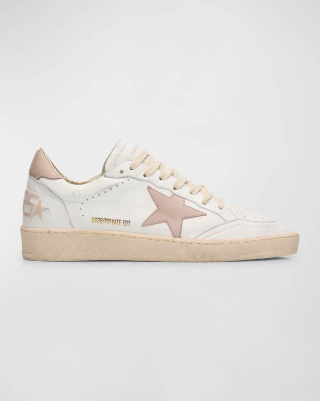 Ball Star Low-Top Leather Sneakers