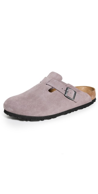 Birkenstock Boston Soft Footbed Clogs Faded Purple