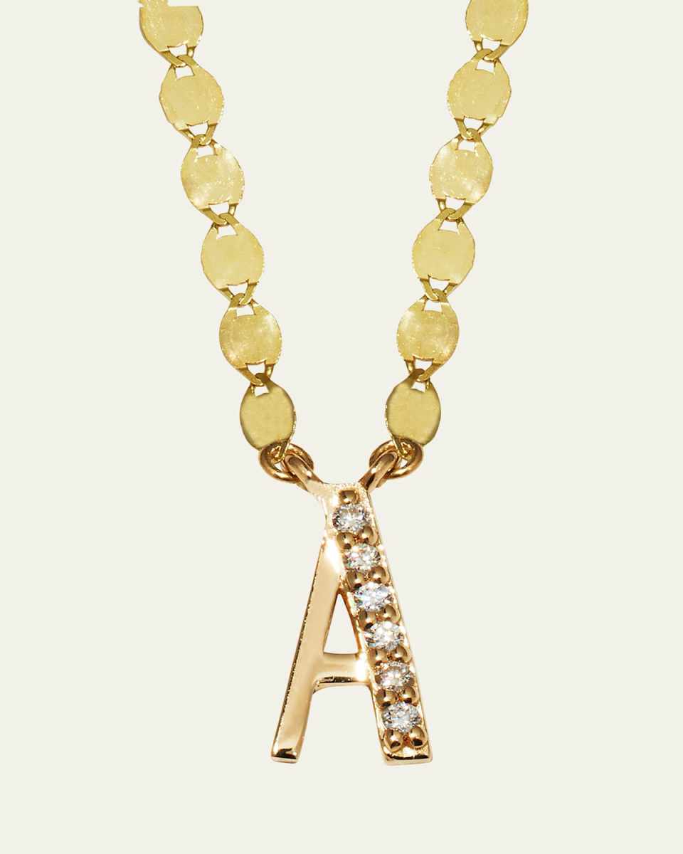Get Personal Initial Pendant Necklace with Diamonds