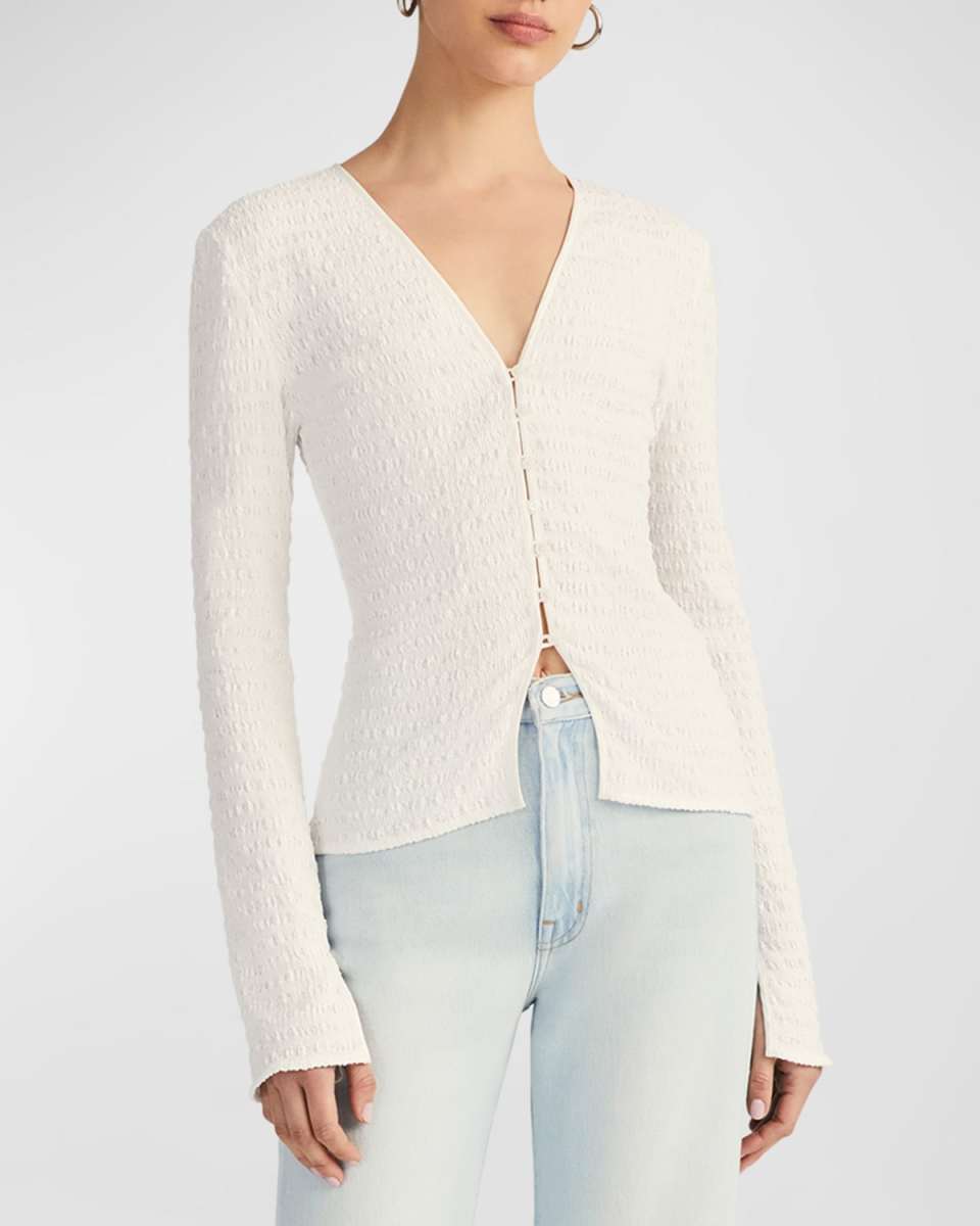 Esmee Long-Sleeve Smocked Top