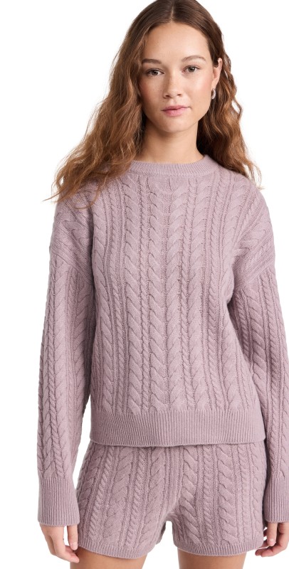 Sweaty Betty Cable Cashmere Blendweater Dusk Pink