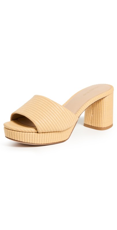 Veronica Beard Dali Platform Low Sandals Natural