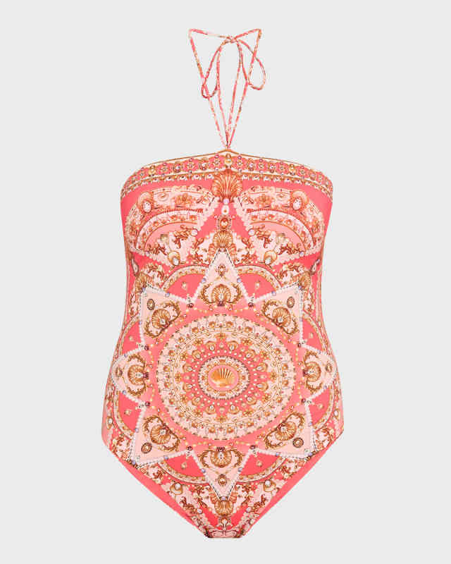 Shell Games Bandeau One-Piece Swimsuit