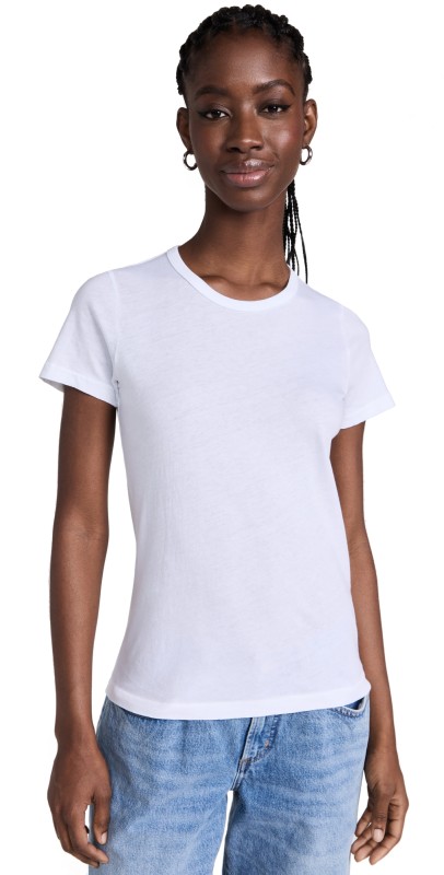 Jenni Kayne Cotton Slim Tee White