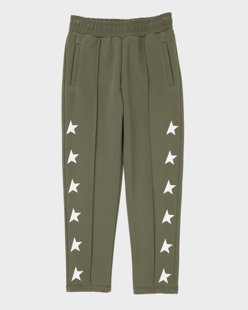 Boy's Star Tapered Joggers, Size 4-10