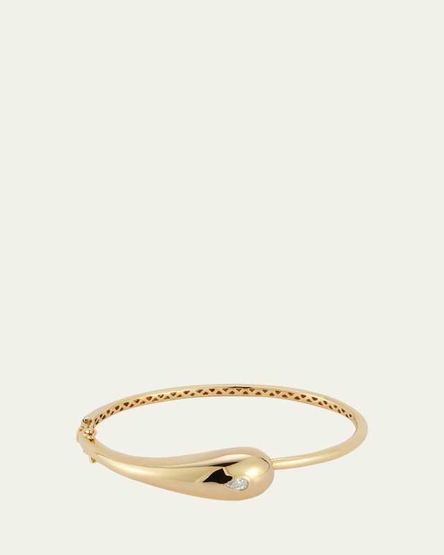 14K Diamond Droplet Bracelet