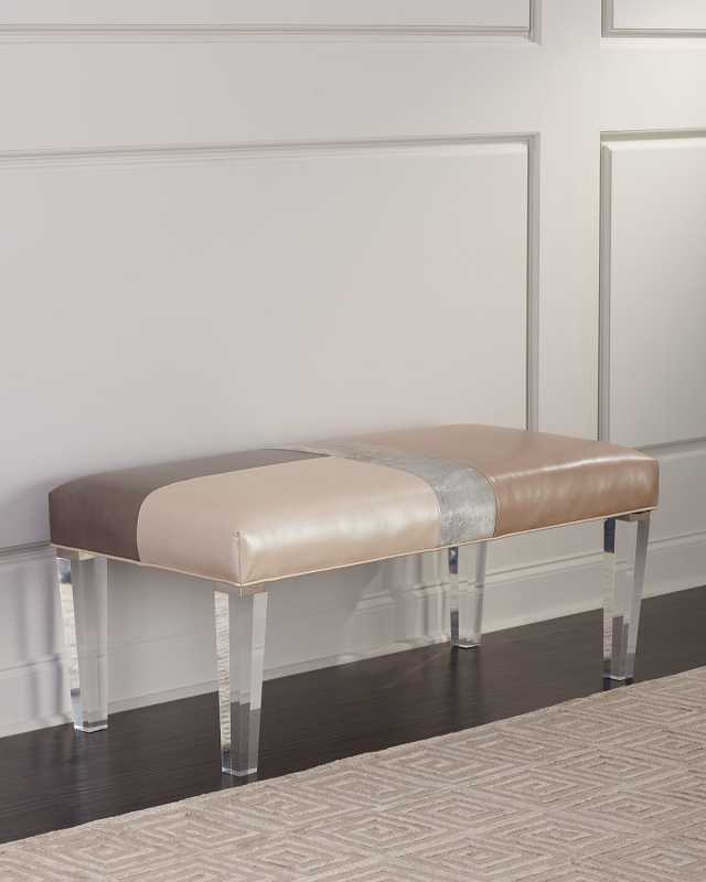 Lara Leather Bench