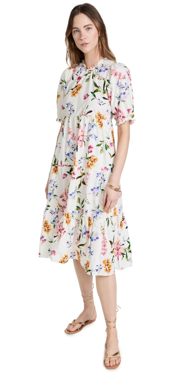 Generation Love Maria Peony Dress Peony Blossom White