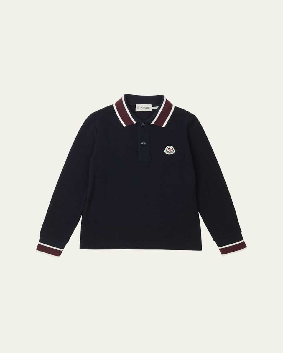 Boy's Logo-Print Polo Shirt, Size 4-6