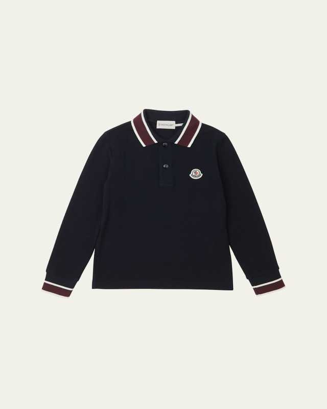 Boy's Logo-Print Polo Shirt, Size 4-6