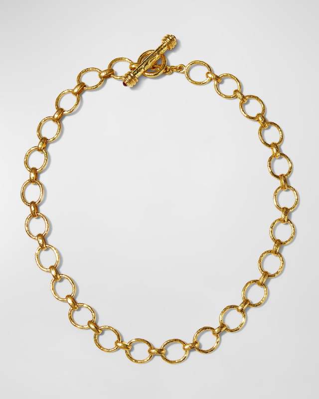 Positano Link Necklace in 19K Gold, 17"