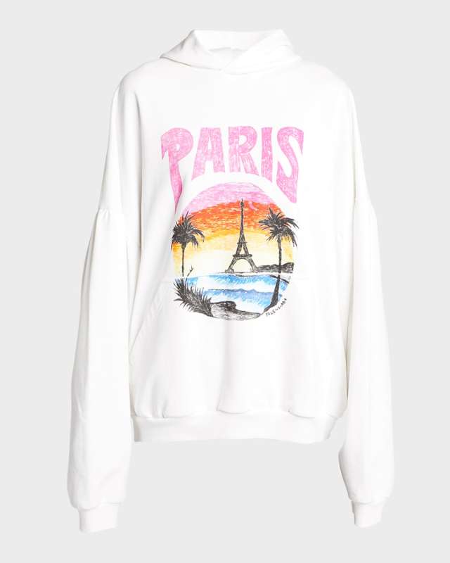 Tropical Paris Oversized Hoodie