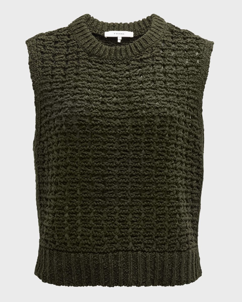 Tape Yarn Sweater Vest