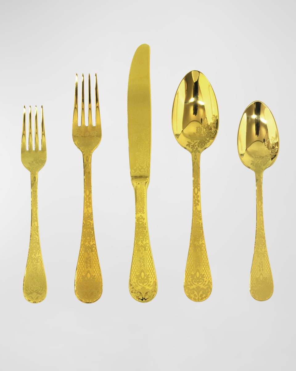 Casablanca Oro 5-Piece Flatware Set