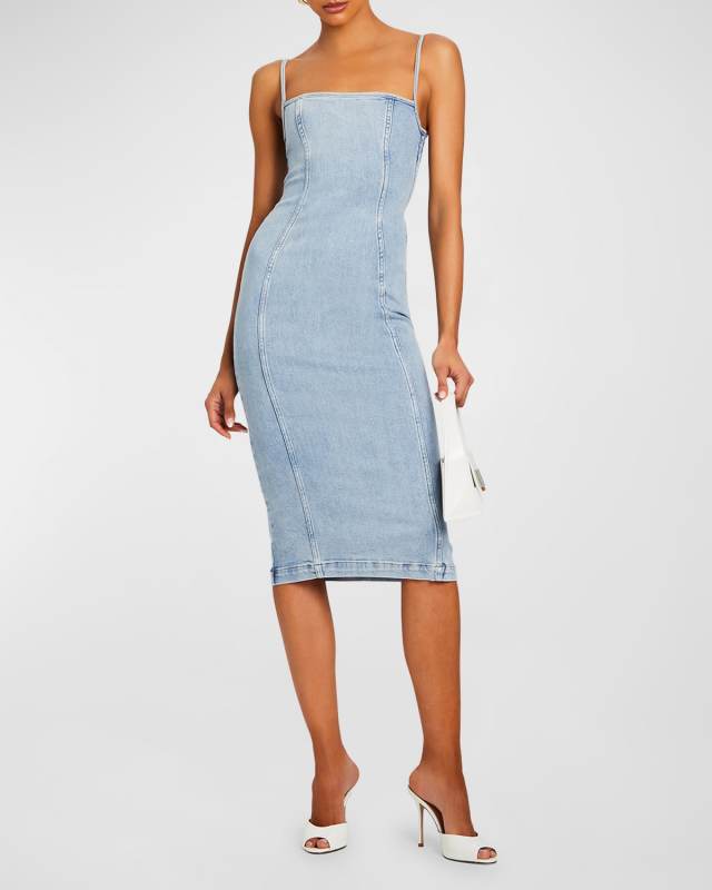 Fran Denim Midi Dress