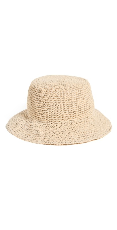Madewell Straw Bucket Hat Natural Straw