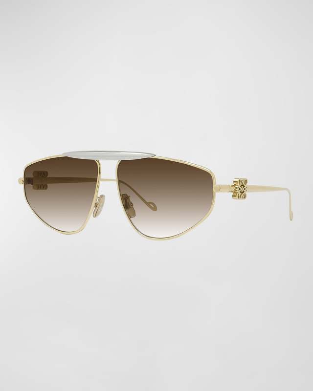 Anagram Metal Alloy Aviator Sunglasses