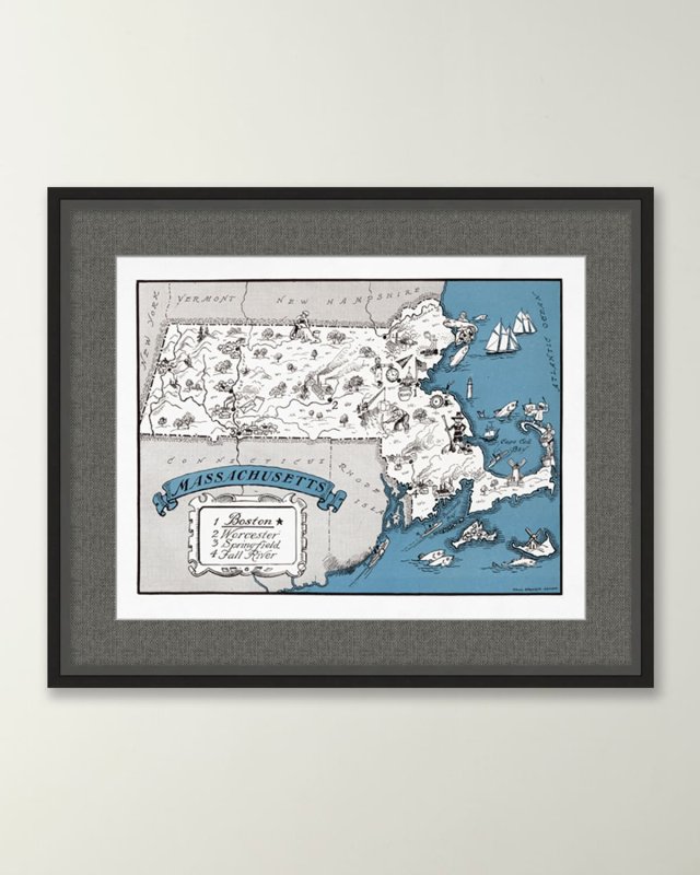 Pictorial Map of Massachusetts