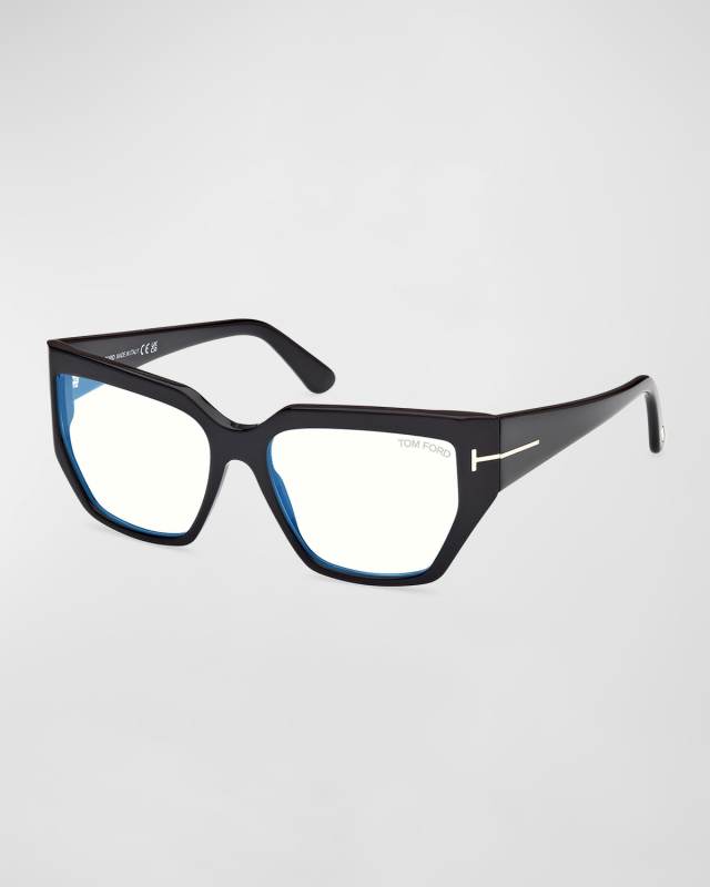 Blue Light Blocking Acetate Square Glasses