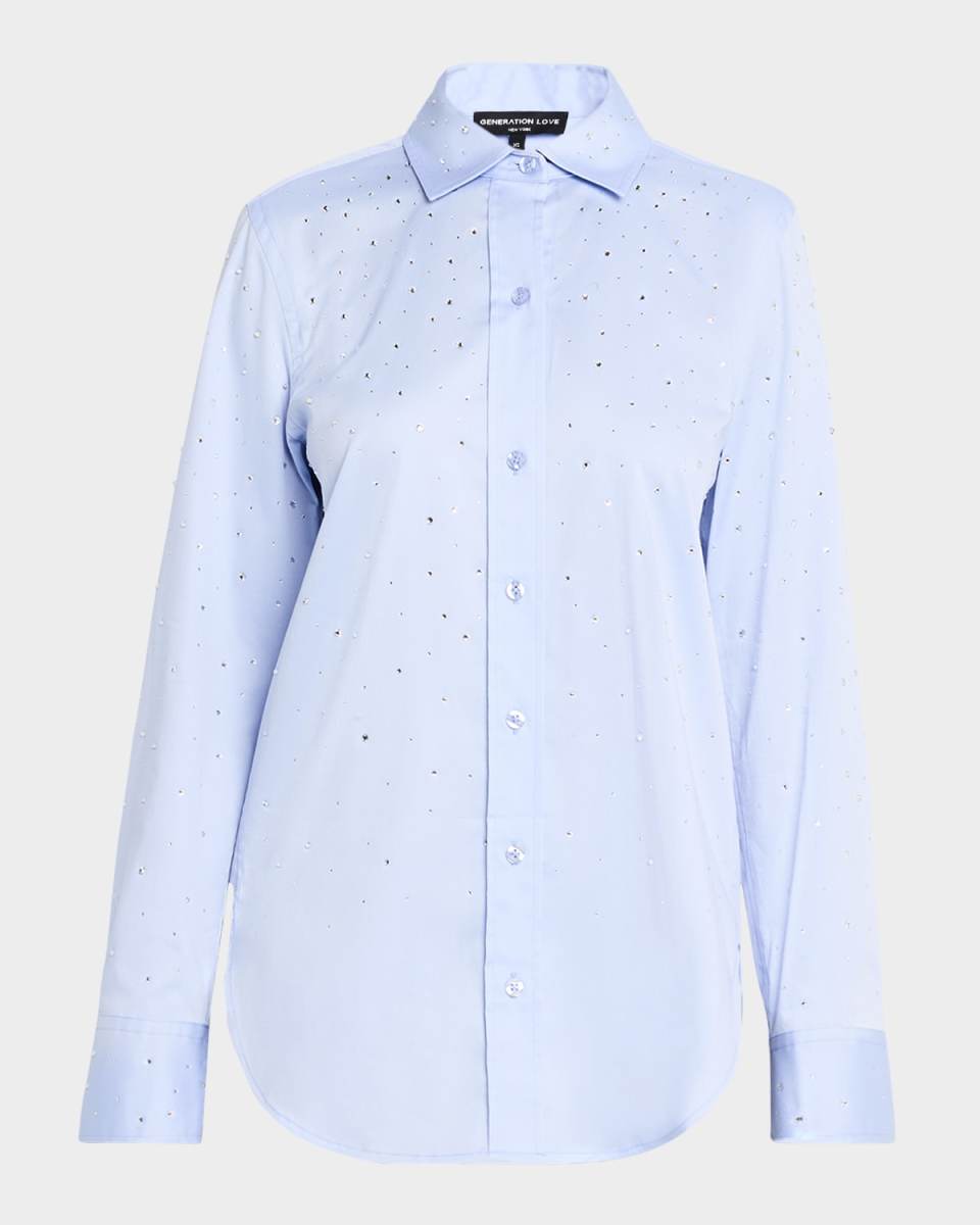 Marcello Crystal Poplin Shirt