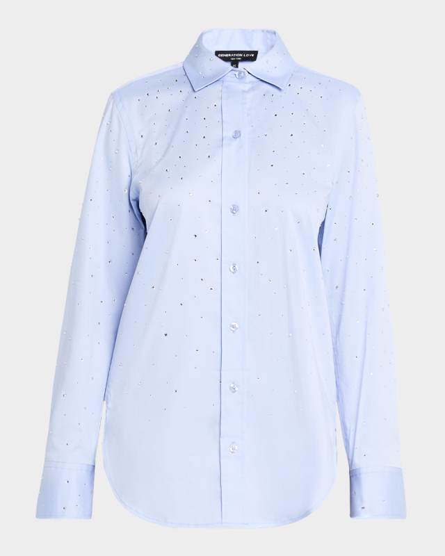 Marcello Crystal Poplin Shirt