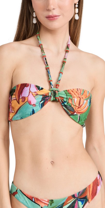 FARM Rio Banana Foliage Bikini Top Banana Foliage Multi