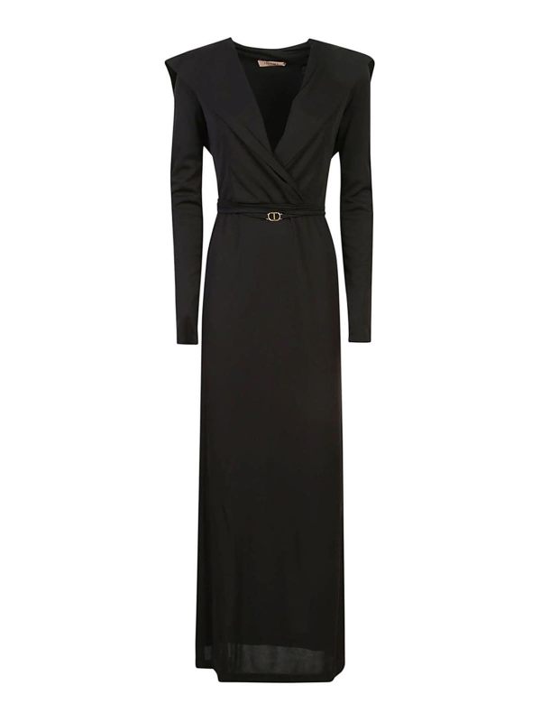 Twinset Robe Au Genou - Noir