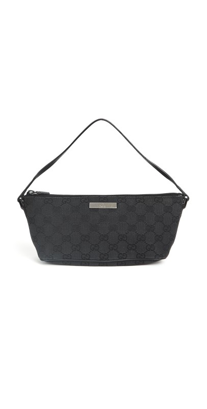 Shopbop Archive Gucci Boat Pochette, Gg Canvas Black
