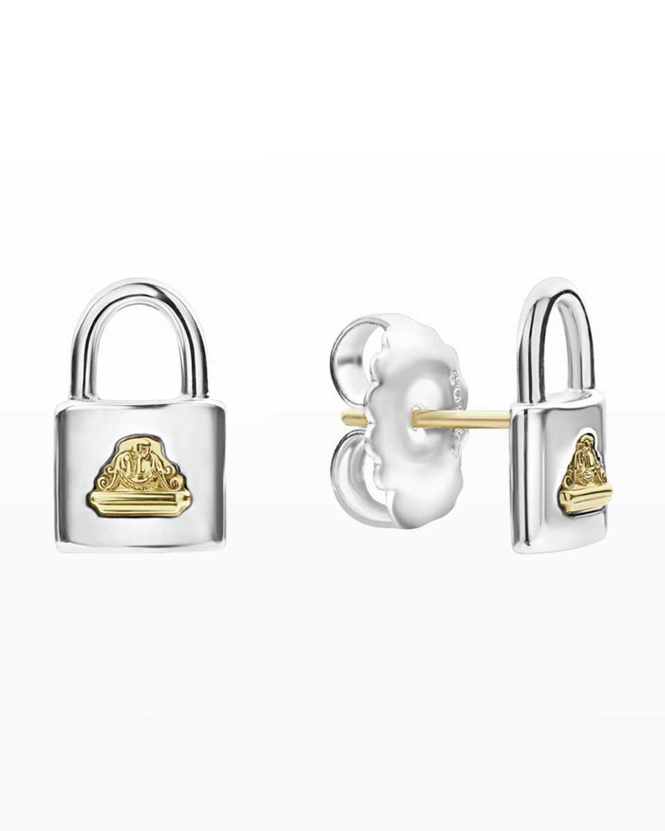 Beloved Lock Stud Earrings