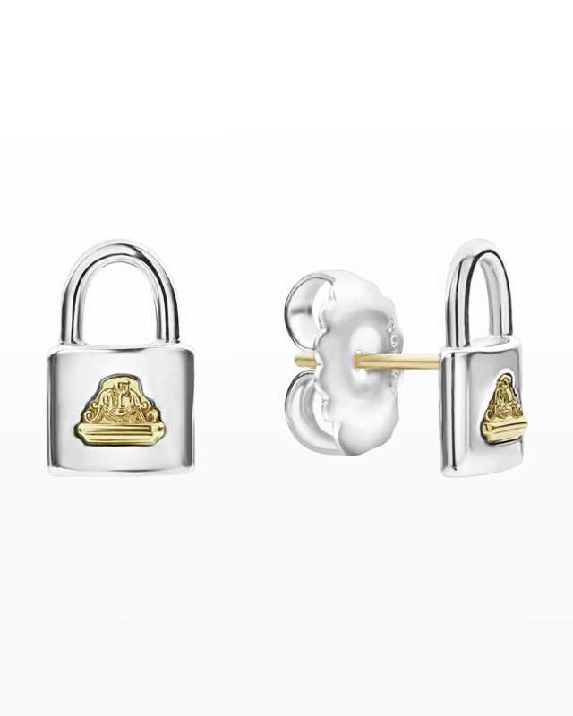 Beloved Lock Stud Earrings