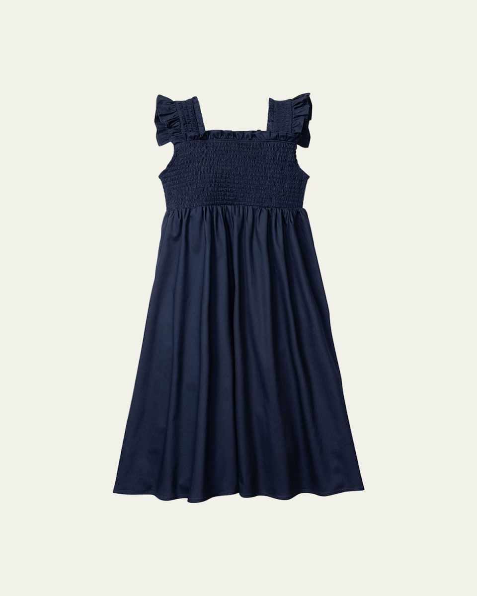 Girl's Margaux Twill Sun Dress, Size 2-12
