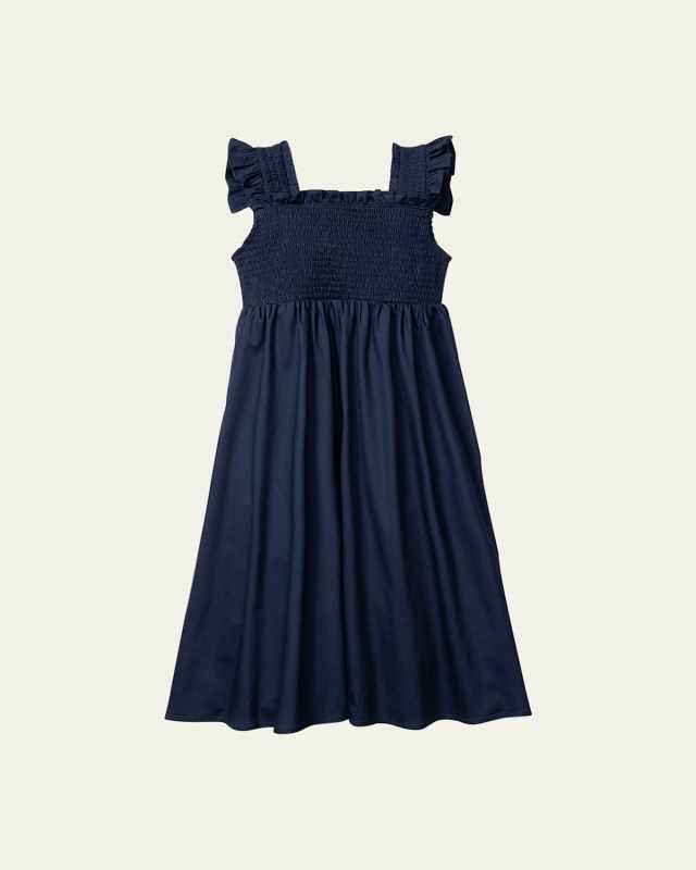 Girl's Margaux Twill Sun Dress, Size 2-12