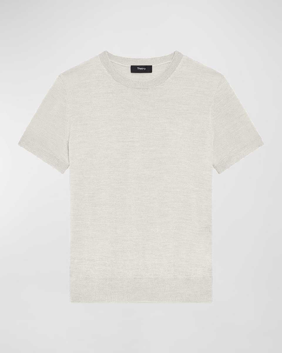 Regal Merino Wool Short-Sleeve Crew T-Shirt