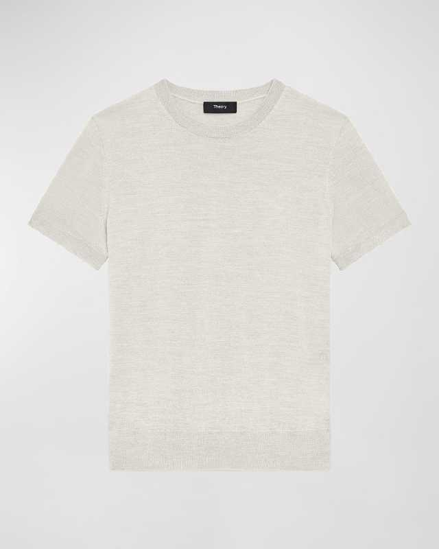 Regal Merino Wool Short-Sleeve Crew T-Shirt