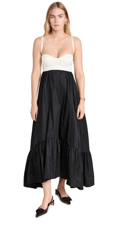 Anna October Cicely Maxi Dress Black/Ivory