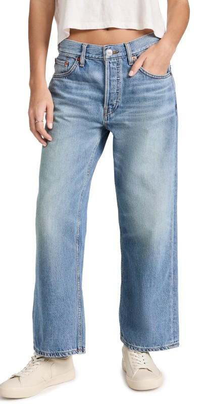 RE/DONE Loose Crop Jeans Vintage Flow
