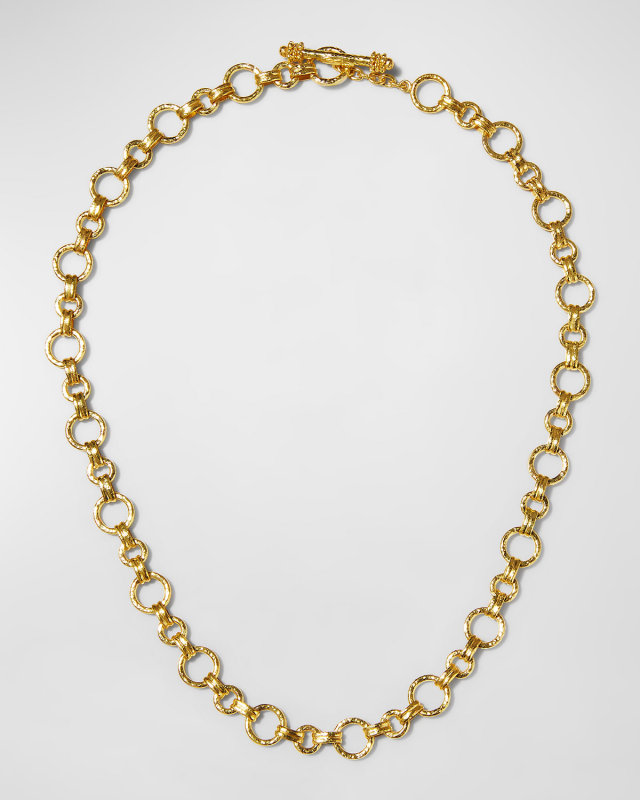 Bellariva 19k Gold Toggle Necklace, 17"L