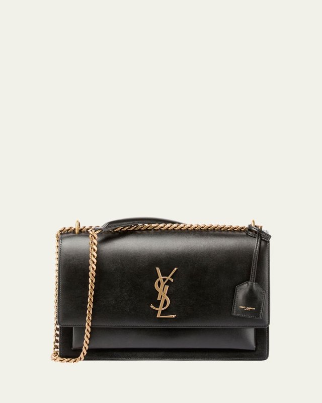 Sunset Medium YSL Crossbody Bag in Smooth Leather
